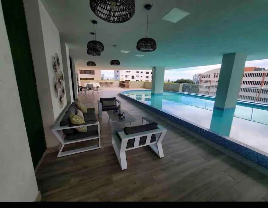Suite Bolivar 3Bdr - Pool - Cine -Saune - Spa- A8 Санто-Доминго Апартаменты